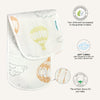 Abracadabra Muslin Burp Pad - Hot Air Balloon