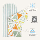 Abracadabra Muslin Burp Pad -Triangles