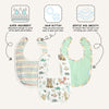 Abracadabra Muslin Bibs - Bambi & Friends