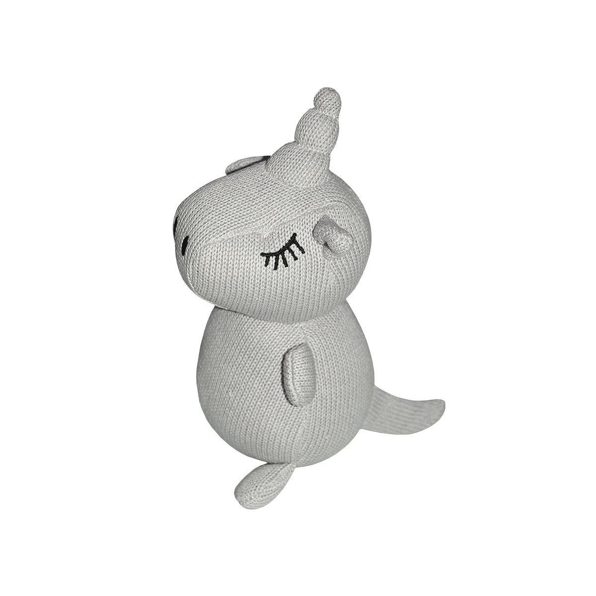 Abracadabra Luna the Unicorn Knitted Toy – Grey