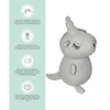 Abracadabra Luna the Unicorn Knitted Toy – Grey