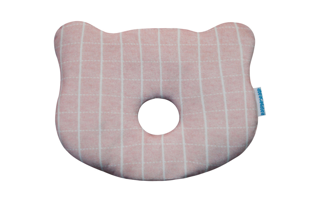 Abracadabra Memory Foam Baby Pillow – Pink Check