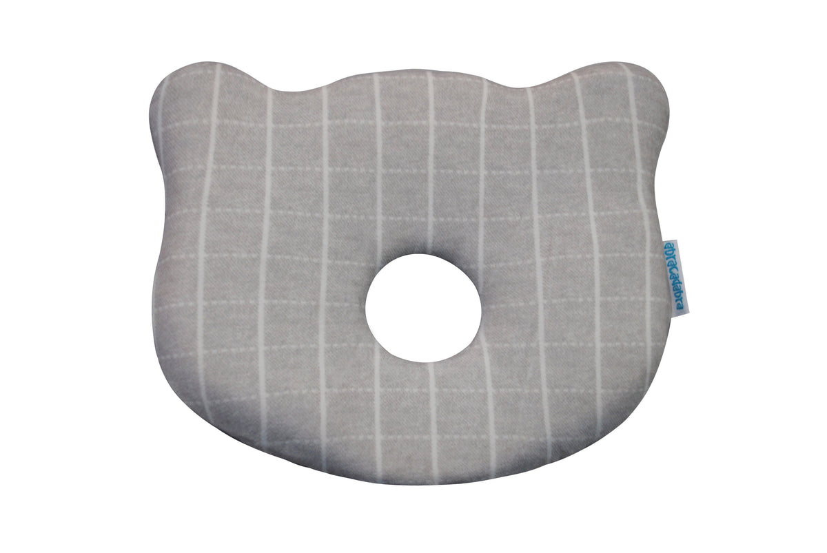 Abracadabra Memory Foam Baby Pillow – Grey Check