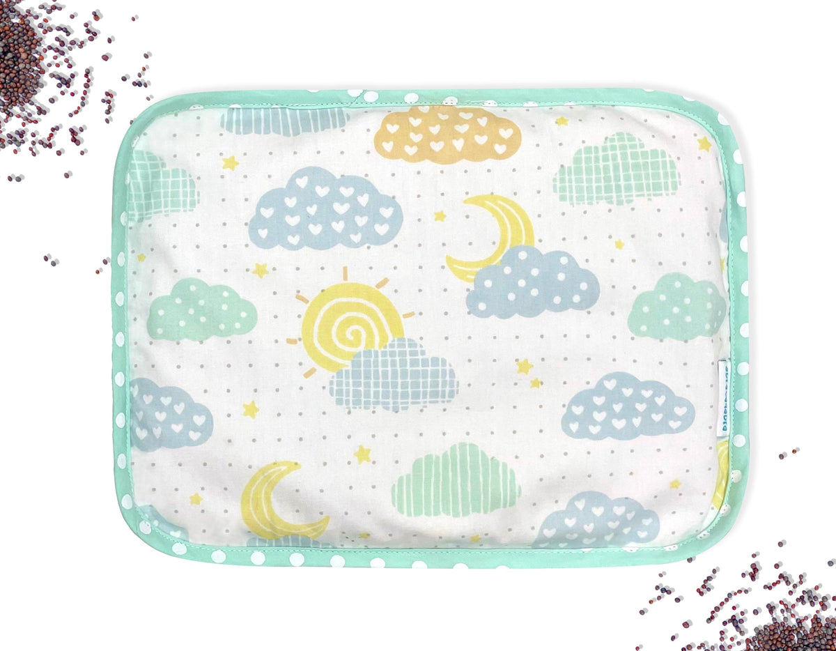Abracadabra Rai Mustard Seed Baby Pillow – Lost in Clouds