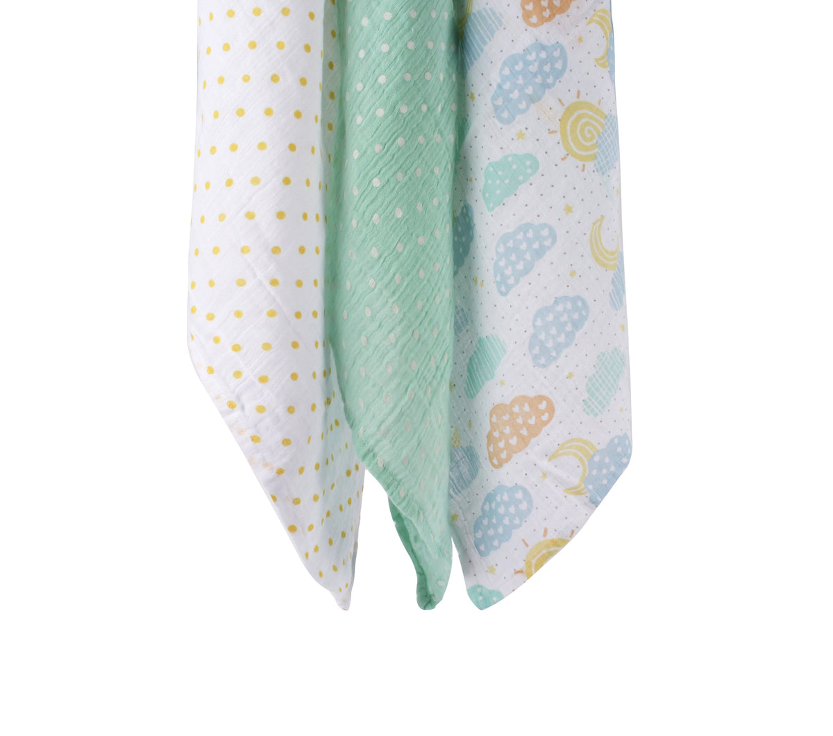 Abracadabra Cotton Muslin Swaddles Set of 3 – Lost in Clouds