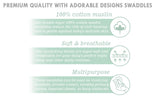 Abracadabra Cotton Muslin Swaddles Set of 3 – Lost in Clouds