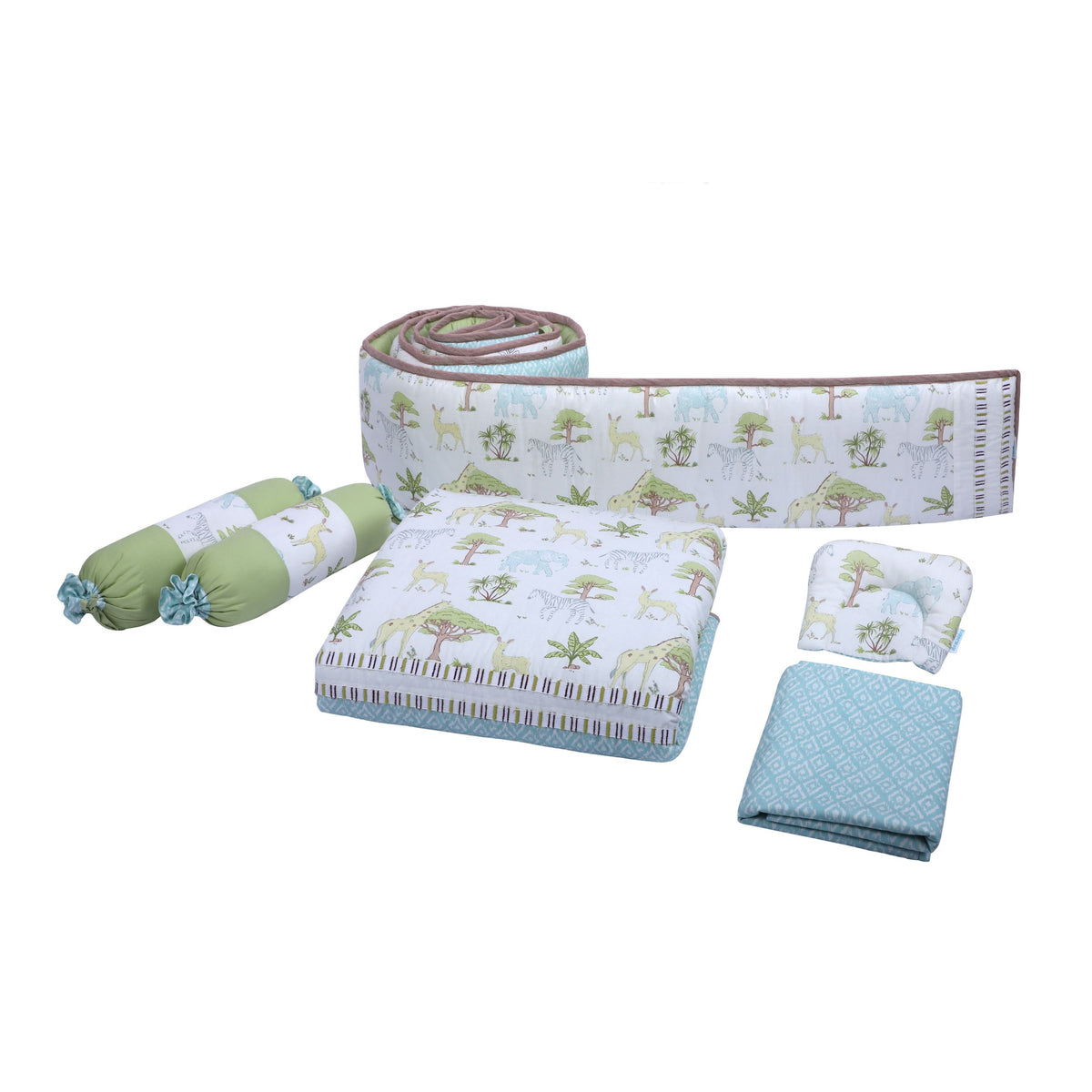 Abracadabra 6 Piece Cot Bedding Set - Bunny Garden