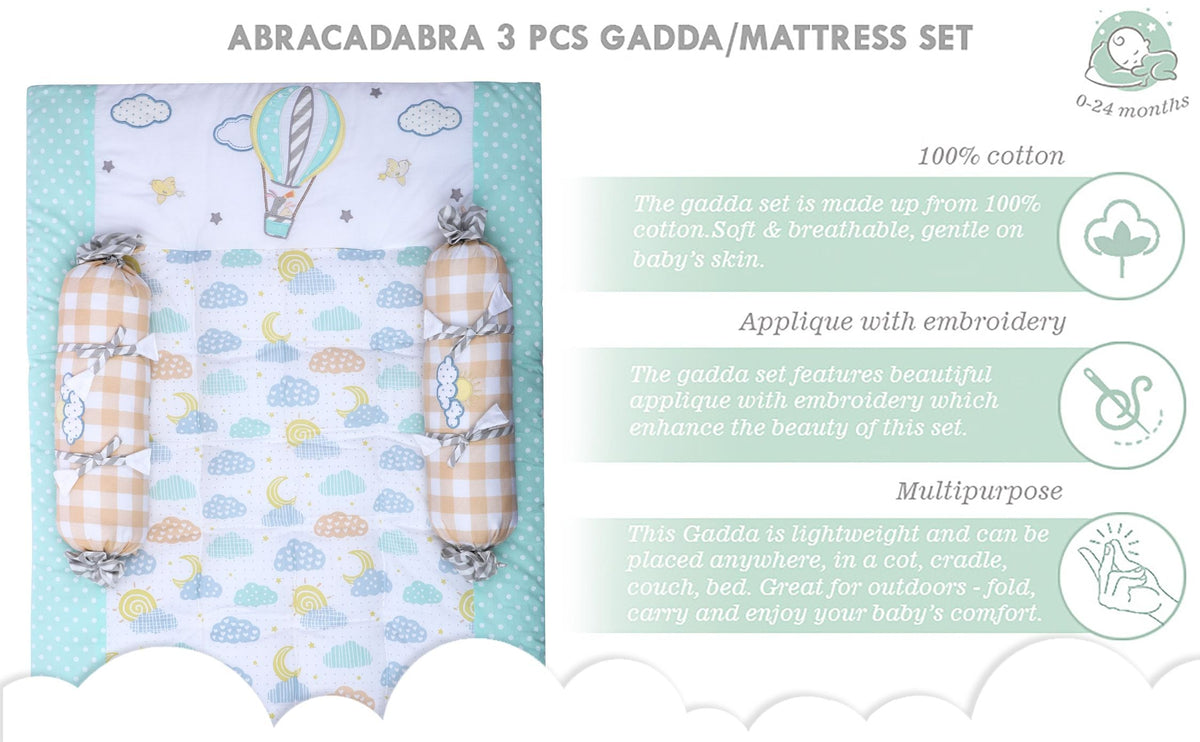 Abracadabra Baby Gadda Set with 2 Bolsters – Lost in Clouds