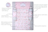 Abracadabra Gadda Set With Two Bolsters - Ballerina