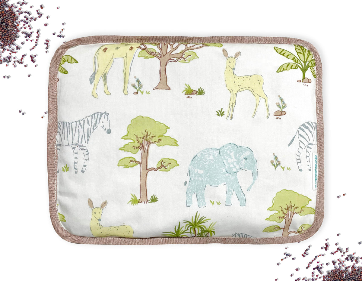 Abracadabra Rai Mustard Seed Baby Pillow – Savanna