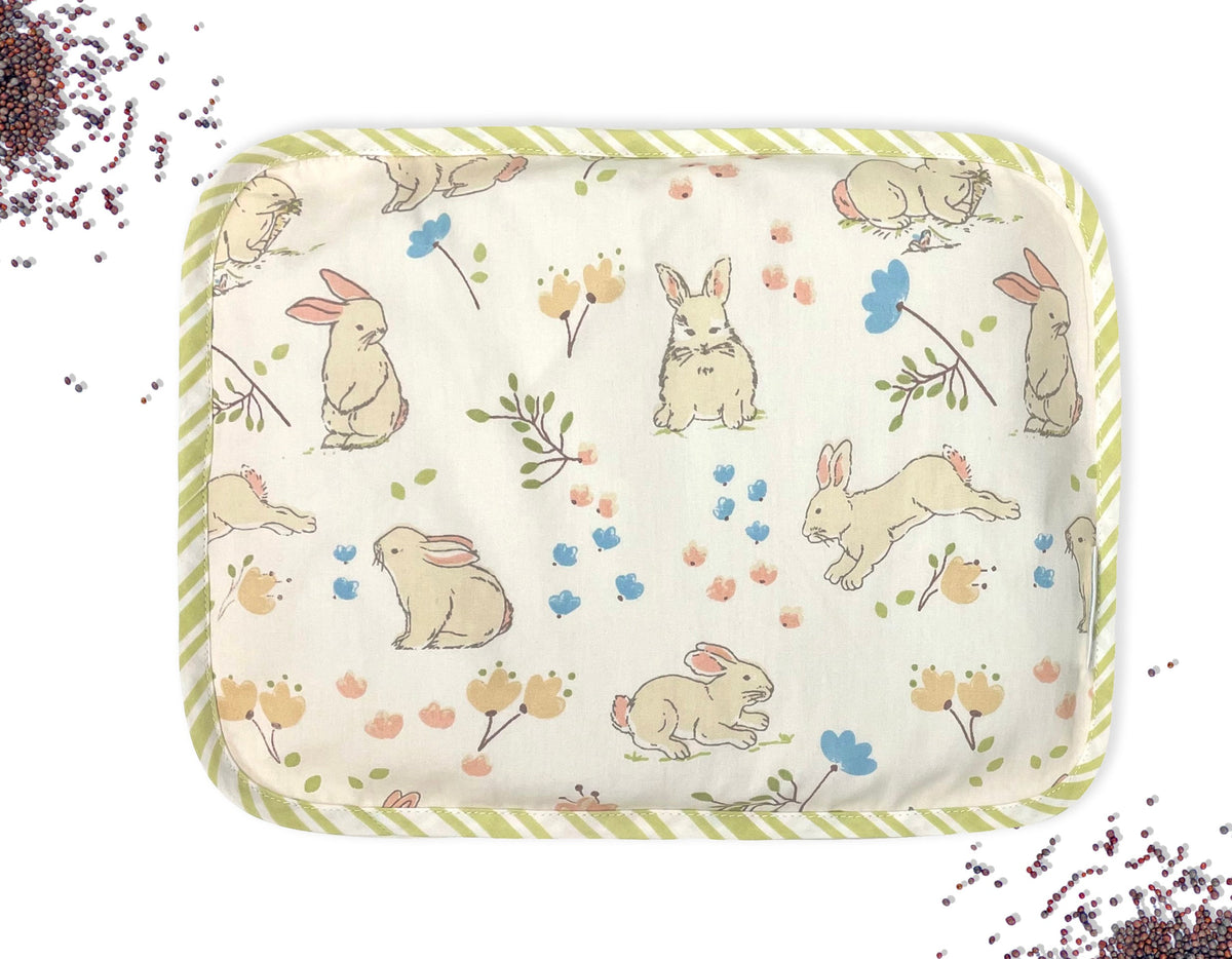 Abracadabra Rai Mustard Seed Baby Pillow – Bunny Garden