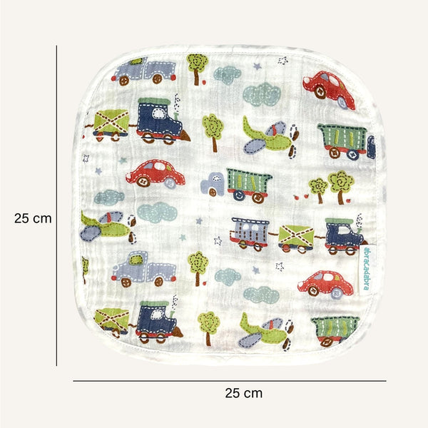 Abracadabra Muslin Wipes - Transport