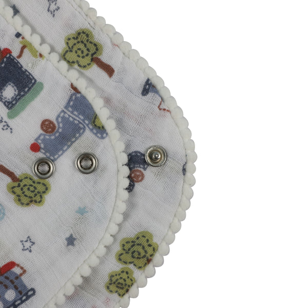 Abracadabra Muslin Bandana Bibs - Transport