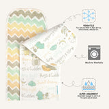 Abracadabra Sleepy Friends Muslin Burp Pads – Pack of 2