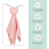 Abracadabra Organics Collectible Security Blanket with Cuddle Toy Bunny 0-3Y+