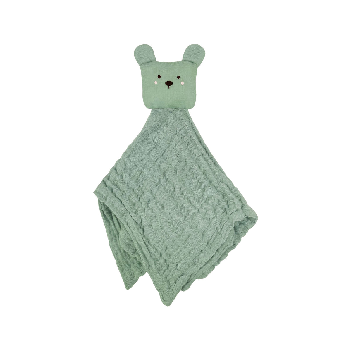Abracadabra Organics 6-Layer Security Blanket with Cuddle Toy – Bear