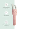 Abracadabra Organic Cotton Bunny Face Rattle – Pink | 3M+