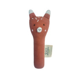Abracadabra Organic Face Rattle Fox 20 × 9 × 5 cm Multicolour