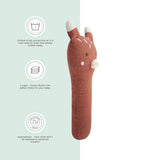 Abracadabra Organic Face Rattle Fox 20 × 9 × 5 cm Multicolour
