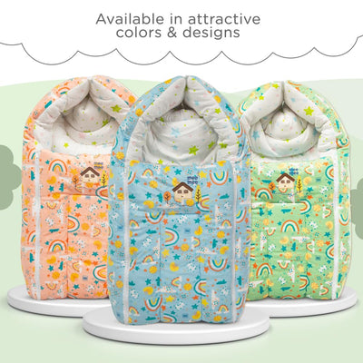 Mee Mee 3-in-1 Baby Carry Nest Sleeping Bag & Mattress 0–6M – Green