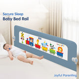Hopop Secure Sleep Baby Bed Rail Guard - Grey