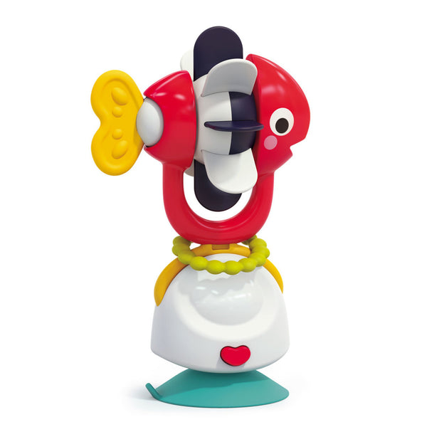 Hola 2-in-1 Windmill Fish Highchair Suction Toy & Rattle 12 x 10 x 20 cm Multicolor