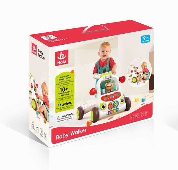 Hola E8997 Adjustable Speed Baby Walker 9M+ Multicolor