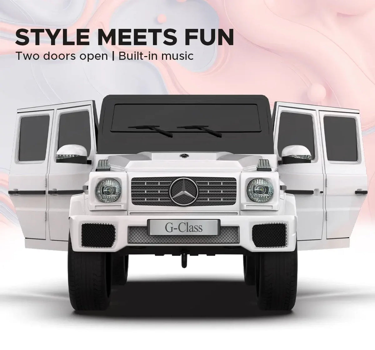 Formula Fun by Mercedes-Benz G-Wagon Ride-On Car 3–7Y – White
