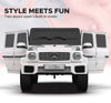 EMotorad Formula Fun Mercedes Benz G-Wagon Ride-On Car - White