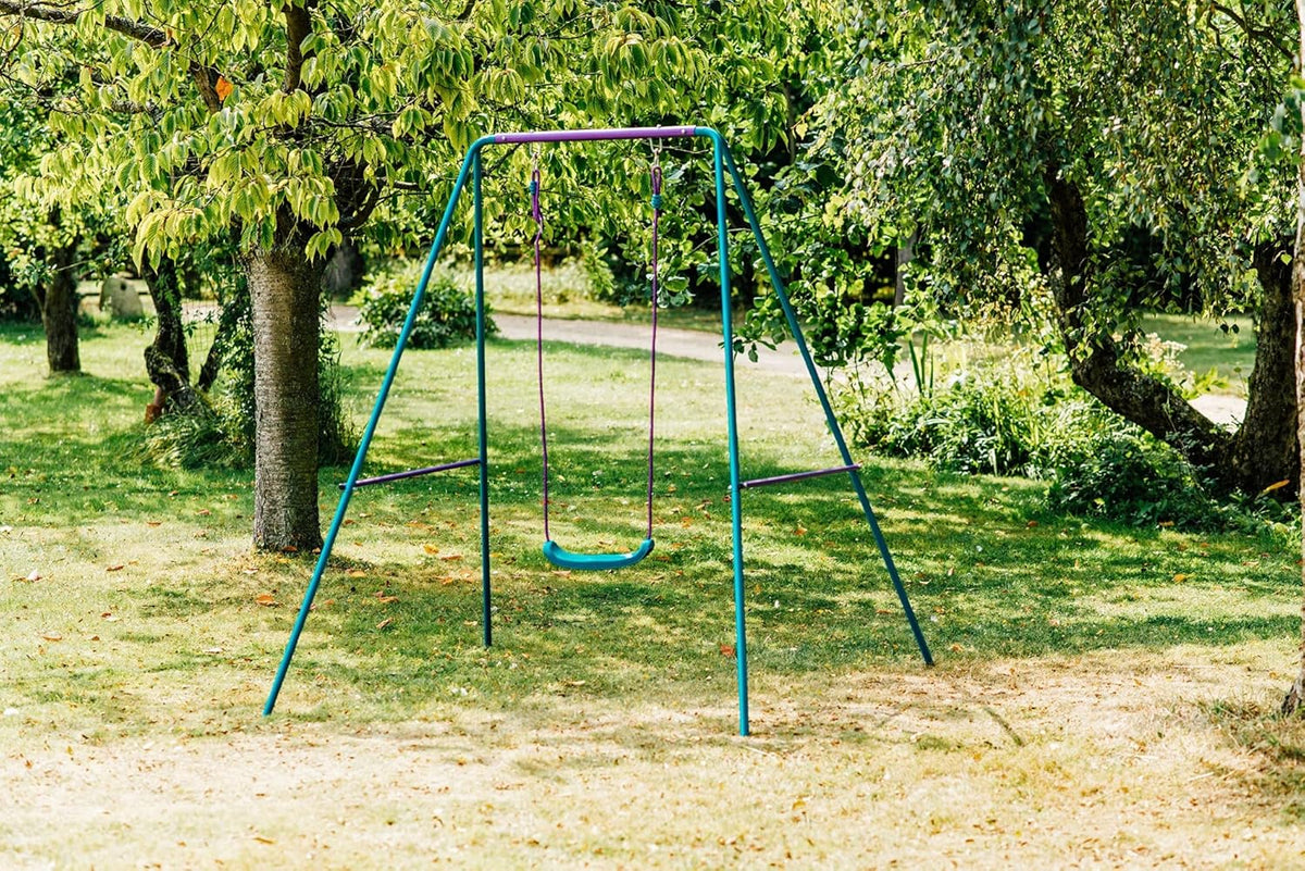 Plum Classic Metal Swing Set