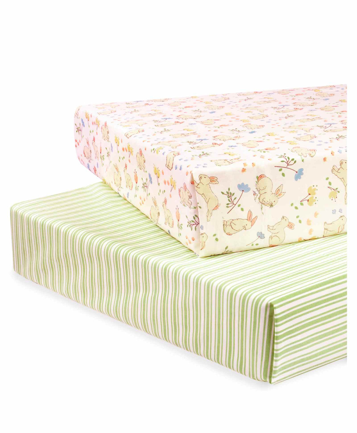 Abracadabra Bunny Garden Cotton Flat Bedsheets – Pack of 2