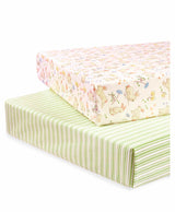 Abracadabra Bunny Garden Cotton Flat Bedsheets – Pack of 2