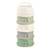 Béaba Formula Milk Container 4 Compartments – Cotton / Sage Green