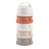 BEABA Formula Milk Container 4 Compartments – Cotton/Terracotta