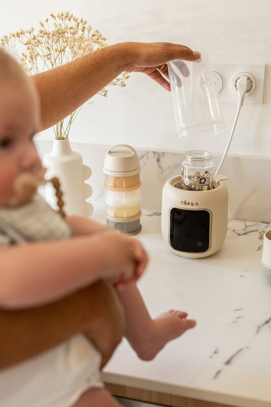 Béaba Multi Milk 5-in-1 Bottle Warmer & Sterilizer 0–12M – Clay Earth
