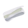 Béaba 1st Stage Silicone Spoon Set with Carry Box 2 Pack 4M+ – Pebble / Green of Grey