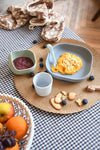 Béaba 4-Piece Silicone Baby Feeding Dinner Set 4M+ – Pebble