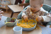 Béaba 4-Piece Silicone Baby Feeding Dinner Set 4M+ – Pebble