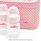 Spectra Pink Insulated Cooler Kit with Ice Pack & Wide Neck Bottles