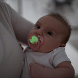 Dr. Brown's Advantage Pacifier Stage 1 0–6M Blue Glow in the Dark Pack of 2