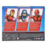 Marvel Action Figure Toy 3-Pack, 6-Inch Figures, Iron Man, Spider-Man, Captain America