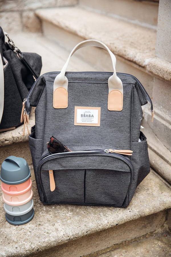 Béaba Wellington Changing Bag Backpack Dark Heather Grey