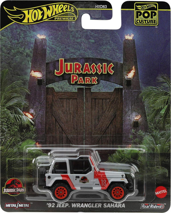 Hot Wheels Pop Culture Jurassic Park '92 Jeep Wrangler Sahara