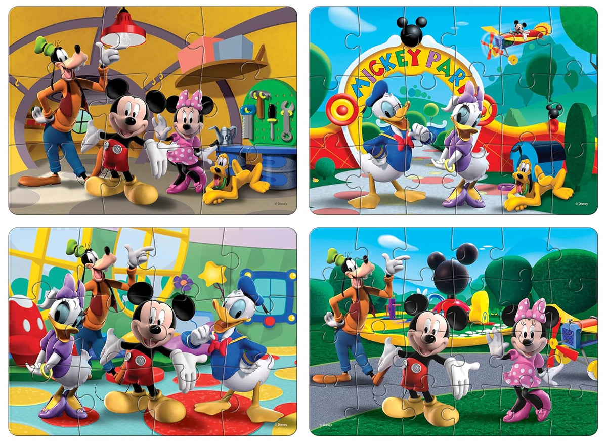 Puzzle Frank Disney Mickey Mouse Clubhouse 4 Puzzles in 1 3Y+ – Multicolour