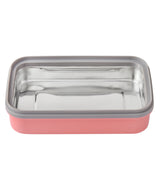 Youp Stainless Steel Lunch Box with Spoon 500 ml Pink