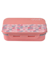 Youp Stainless Steel Lunch Box with Spoon 500 ml Pink