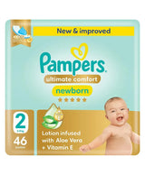Pampers Ultimate Comfort Taped Diapers Size 2 3–8kg 46 Count