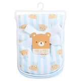 Millie & Myles Padded Burp Cloth Set Pack of 3 Standard Size Blue Baby Bear