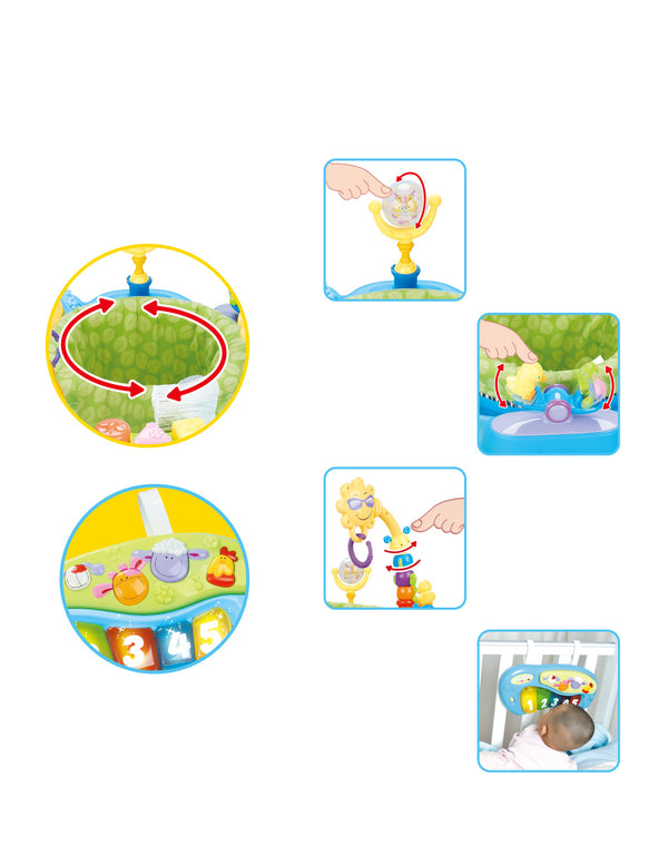 Hola Jump 'n Turn Activity Chair 6M+ Multicolor