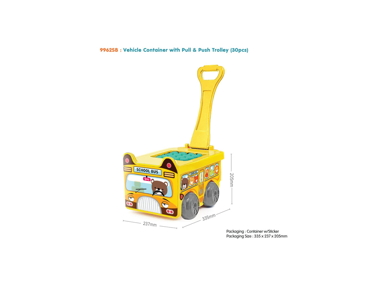 Sunta Building Blocks In Trolley Container - 30Pcs